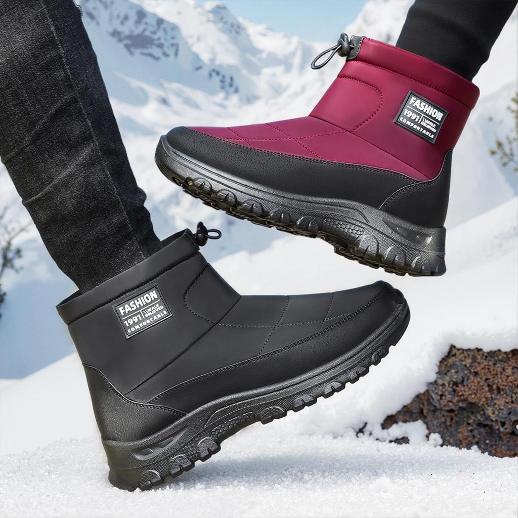 Women's Thick Sole Cotton Boots: High-top, Velvet-lined, Warm Snow Boots