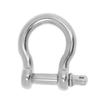 Shackle Stainless Steel Chain Connector Round , Silver, 12mm