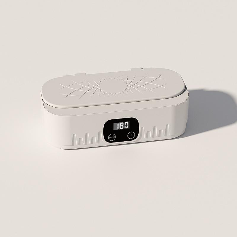 Mini Ultrasonic Household Cleaner High-Frequency Vibration Tool for Glasses Jewelry Tableware Deep Cleaning