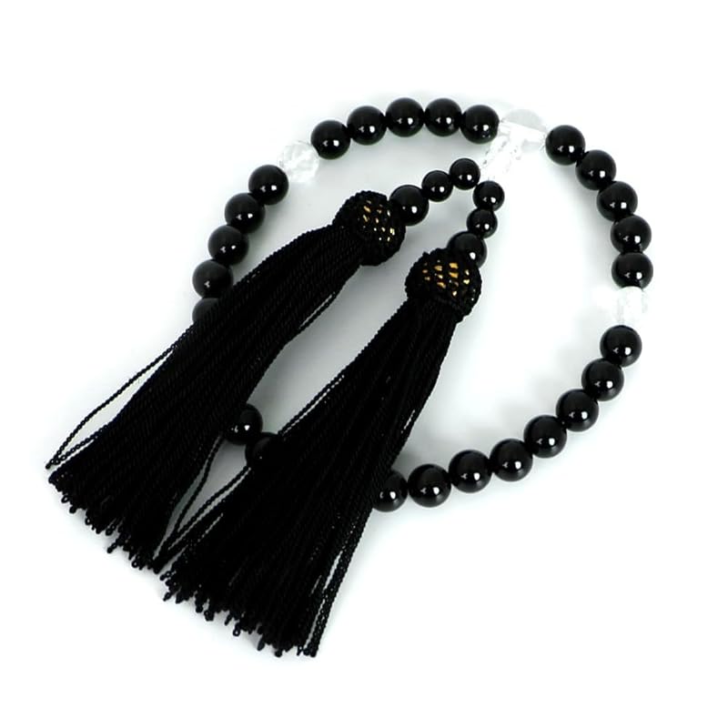 black agate beads onyx prayer beads natural stone for women for children prayer beads informal rosary