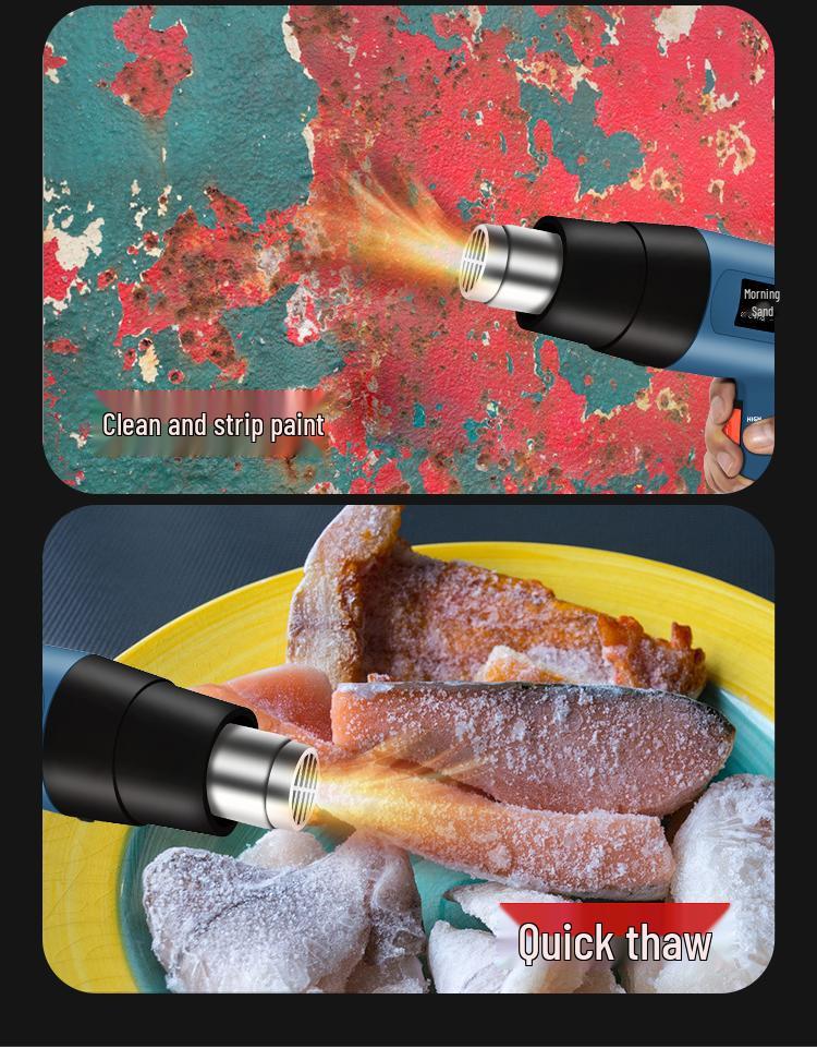 Portable High-Power Digital Display Heat Gun for Electronics and Film Application