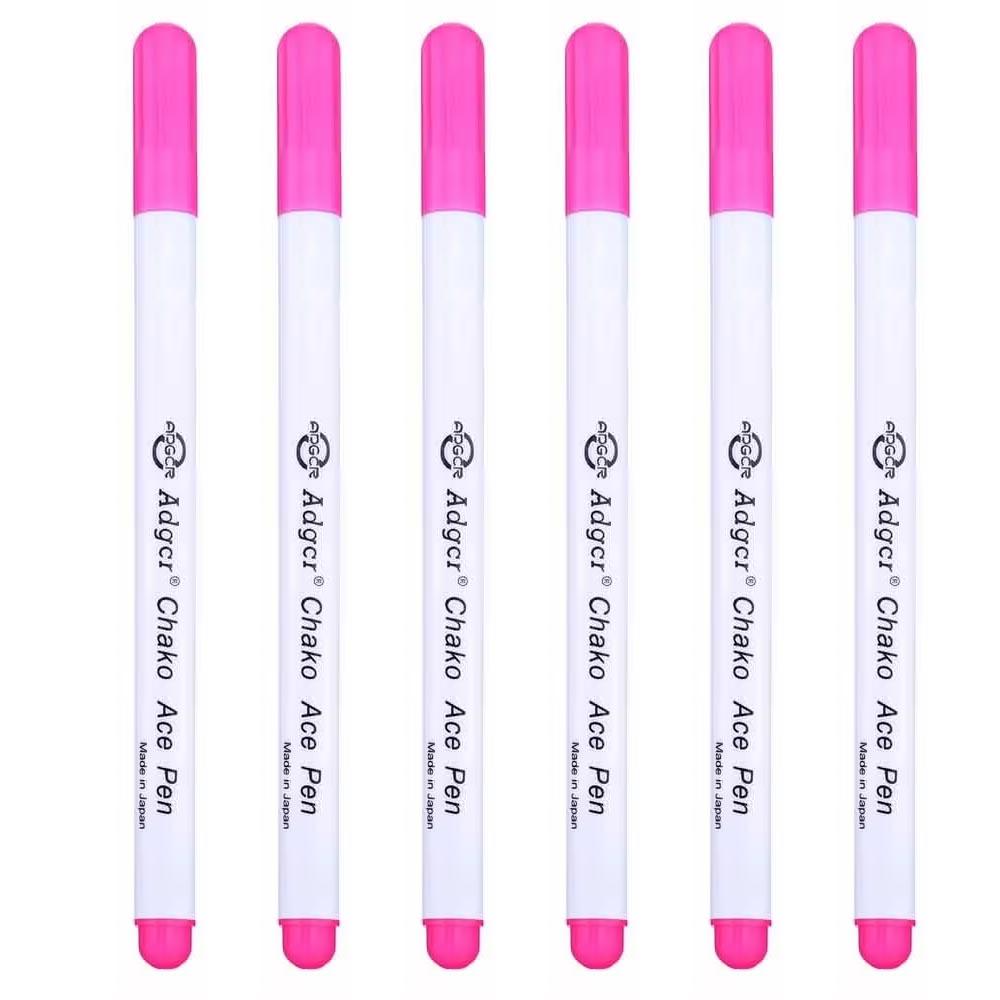 

6/12pcs Air-Fading Pen Clothing Fabric Cutting Water-Soluble Water-Soluble Cross-Stitch Patchwork DIY Automatic Disappearing Pen 6pcs красный