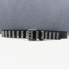 European and American Belts for Men and Women with Neutral Trends, Dark Style, Hollow Rivet Belt, Girlfriend-punk Style, Versatile Jeans Belt