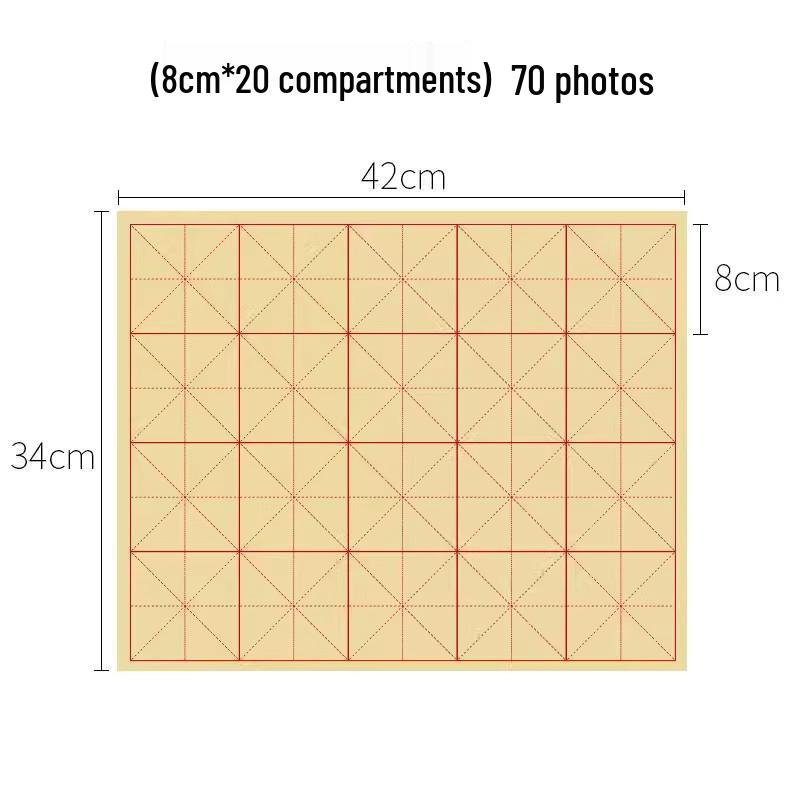 28-Grid Rice Paper for Calligraphy Practice – Special Rice Grid Brush Practice Sheets