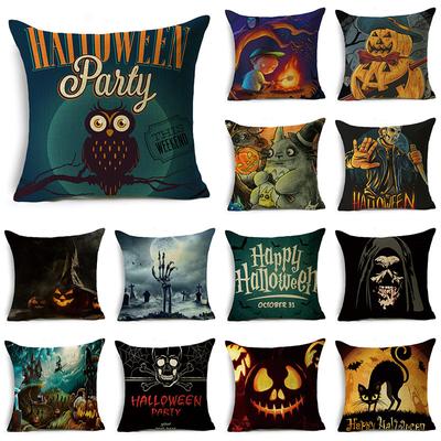 Halloween Horror Collection Themed Pillowcase Holiday Gift Party Decoration Sofa Cushion Cover 40*40cm/45*45cm/50*50cm