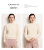 Women's Versatile Cashmere Sweater: Plain Color, Autumn/Winter, Half-High Neck, Raglan Sleeves, Double Ply, Thickened Base Layer.