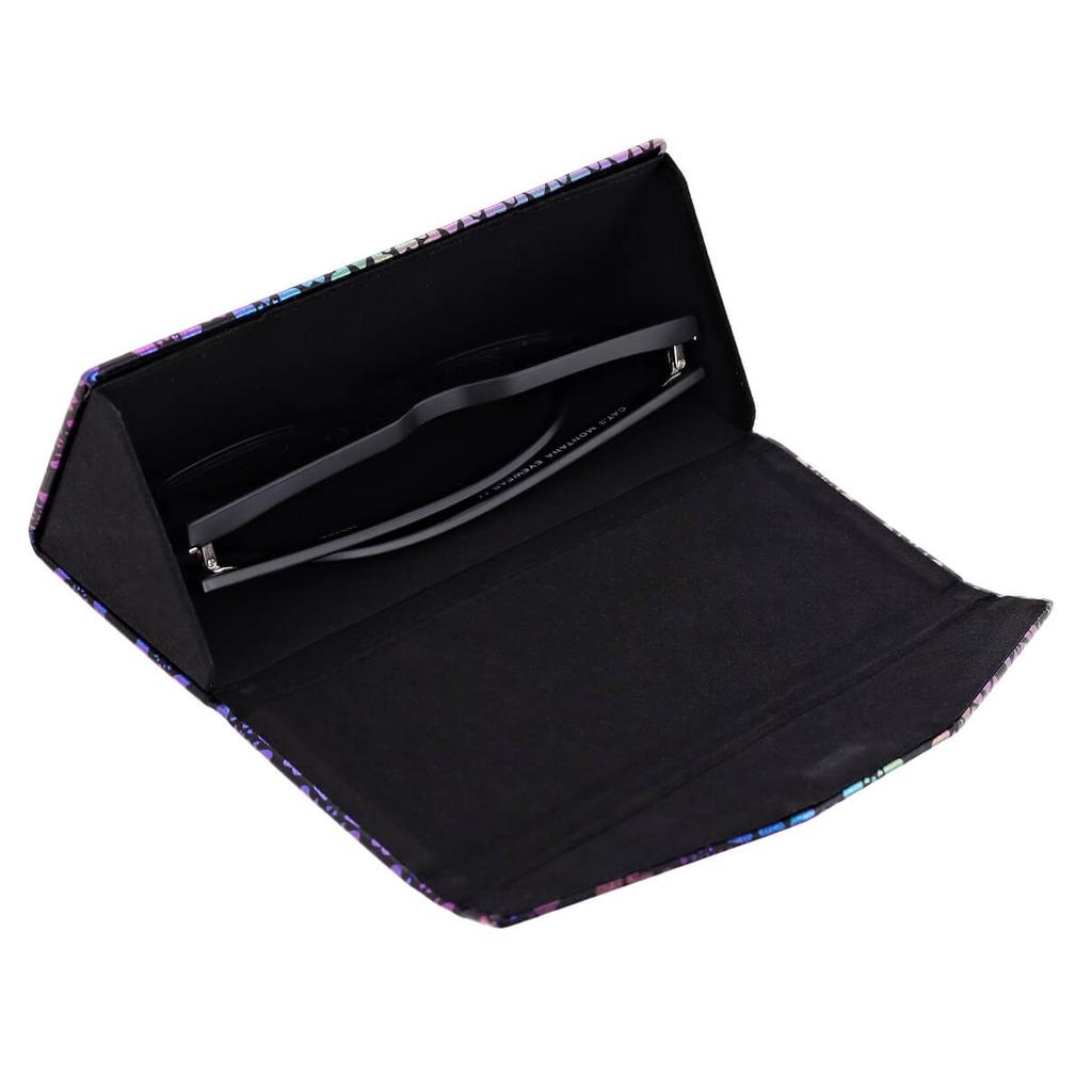 Triangle Foldable Glasses Case ET-133D Powder