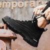 Men Shoes Outdoor Hiking Wear Resistant Comfort Men Sneakers High-top Platform Versatile Running Shoes Zapatillas Hombre