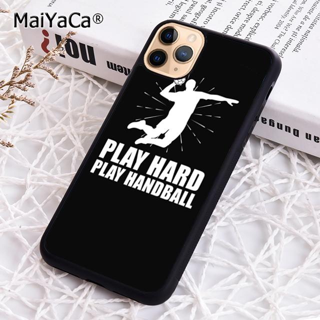 Real Girls Play Handball Quotes Phone Case For iPhone 17 Air 16 Pro Max 15 14 Plus 12 13 Shell Cover Coque