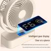 Rechargeable USB Mini Fan: Portable Multifunctional Desk Fan with Oscillation for Home and Dorm.
