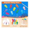 Jouet en Bois - Non spécifié - Jeu de Pêche Magnétique - 10 Poissons - 2 Canes à Pêche - Mixte 2 Ans