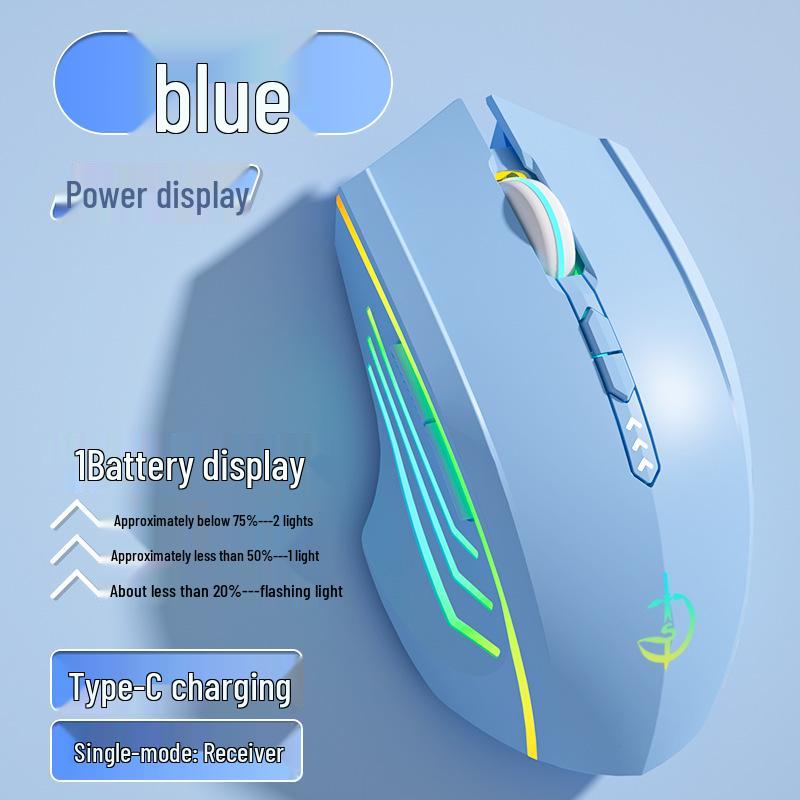 Rechargeable Silent Wireless Bluetooth Gaming Mouse for Desktop and Laptop (Men & Women)
