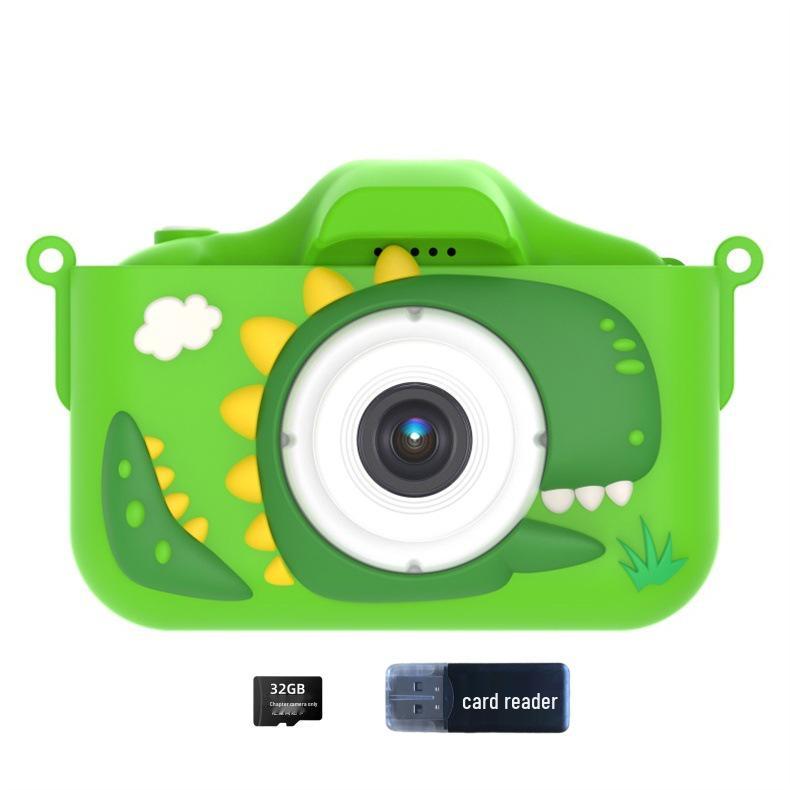 Children's Dual Lens Cartoon Digital Camera with Selfie, Video, Game, and Music Features