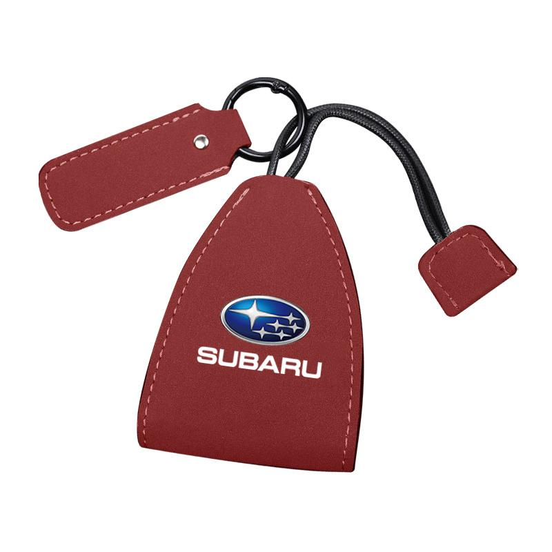 Suede Leather Car Remote Key Case Cover Bag For Subaru Tribeca Legacy Outback Crosstrek WRX 2006 Impreza STI Forester BRZ Mpreza VV666