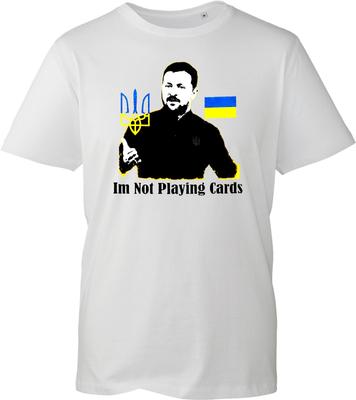 Volodymyr Unisexs T Shirt Zelenskyy Ukraine Flag Support Graphic White Cotton Tee