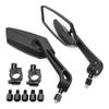 Universal Motorcycle Handlebar Clamp Mirror 360° Rotation Rearview Mirror M10 10mm Screw Bicycle Handle Bar Reflective Mirrors