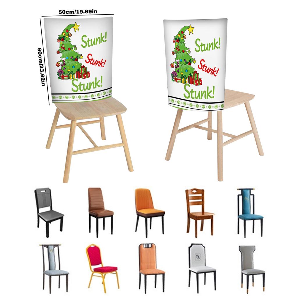 Christmas Chair Back Covers Gnome Chair Covers Xmas Dining Chair Covers For Home Kitchen Dining Room Decor,Not Elastic,19.6in*23.6in