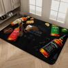 J-Jack-Daniels Whisky Pattern Room Mats Washable Non-Slip Living Room Sofa Chairs Area Mat Kitchen Alfombra