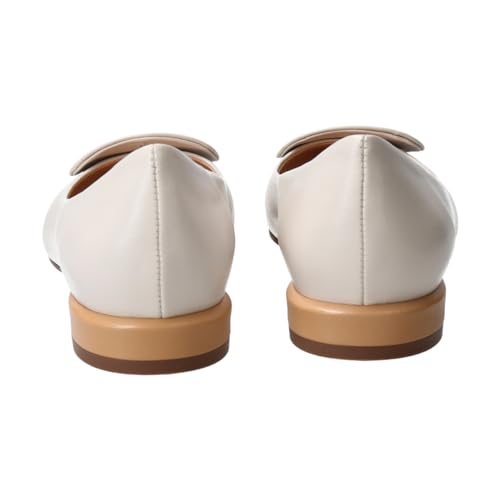 Fabio Rusconi Women's Low Heel Pointed Toe Pumps F41503, Ivory Combi, Size 23.5cm