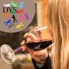 Wine Glass Marker 12Pcs Cocktail Cute Reusable Detachable Fun Silicone Creative Climbing Man Style Charm Tag Restaurant Supplies
