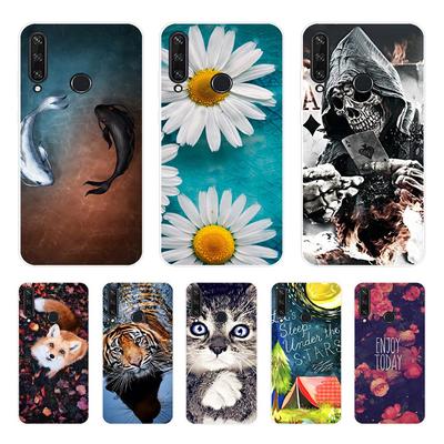 Huawei Y6P Durumda 6.3" için; Yumuşak Silikon Tpu Telefon Kapağı Için Huawei y6p 2020 Y 6P MED-LX9N Geri huaweiy6p Tampon Funda Kabuk