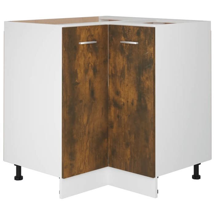 VidaXL Meuble de cuisine "Lyon" Chêne fumé 75,5 x 75,5 x 81,5 cm Bois d'ingénierie 815582