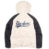 New MLB Varsity New York Yankees Down Jacket Unisex Dark Cream 3ADJV0246-50CRD