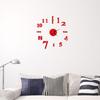 Modern Diy Analog 3d Mirror Surface Number Wall Clock Sticker For Home Decor