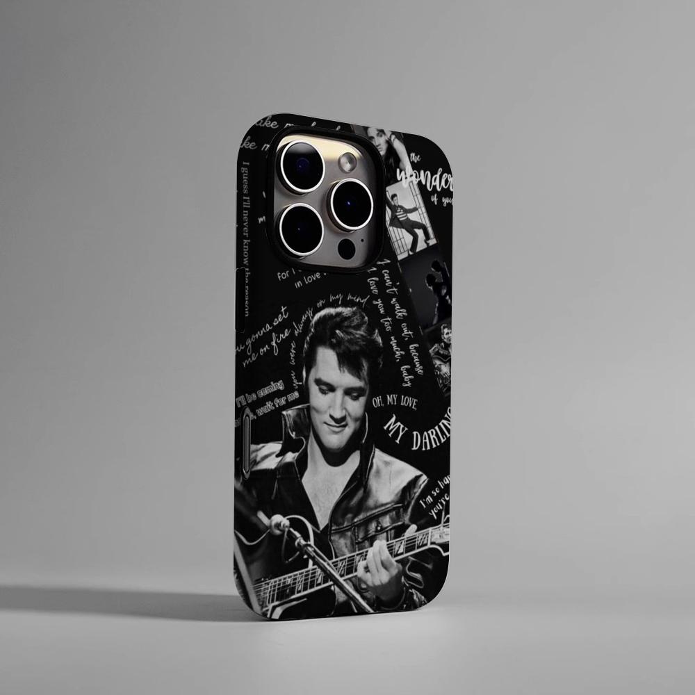 E-Elvis P-Presley Singer Phone Case Hard PC For IPhone 16Promax 17 16 15 14 13 12 11 Pro Max Plus Glossy HD Cover