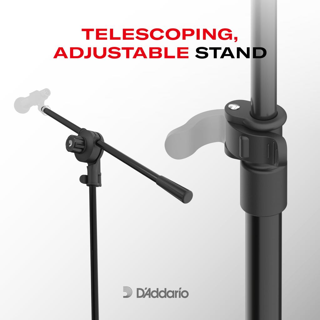 XPND Pedal Board Mic Stand Microphone Stand for D'Addario PW-XPNDPBMS-01 (Boom Pedalboards)