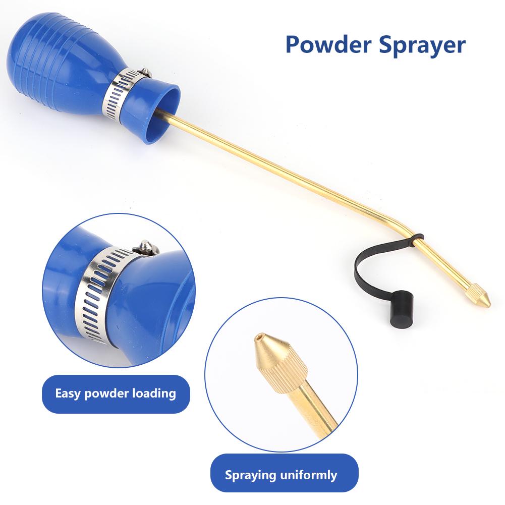 Portable Copper Tube Powder Sprayer Handheld Powder Spraying Ball for Termite Pest Control