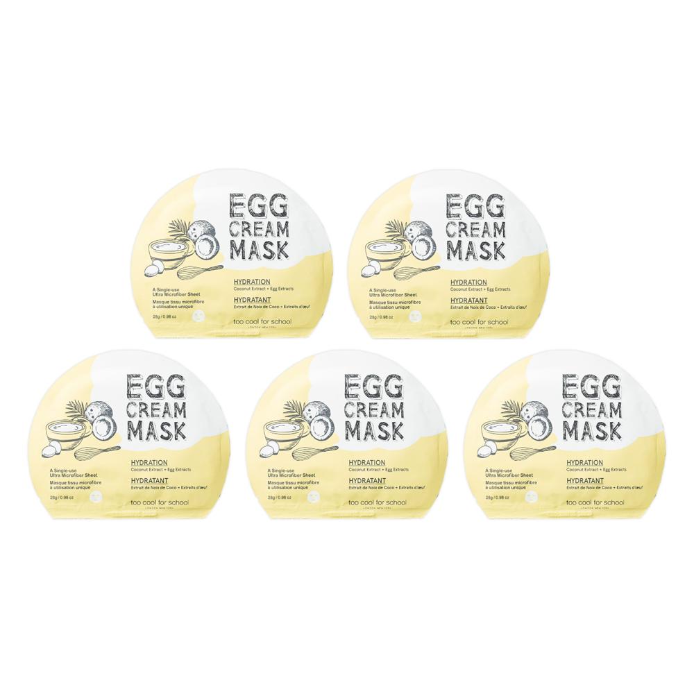 Too Cool For School – Egg Cream Mask 28g (Hydration / Deep Moisture / Firming / Pore Tightening) 9 Options