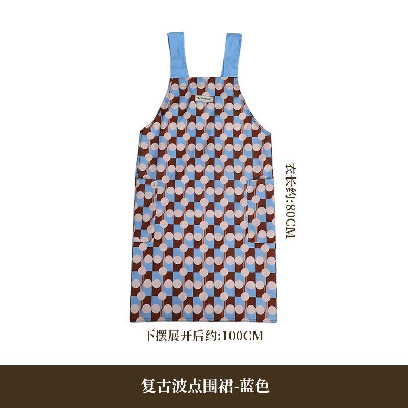

Vintage apron kitchen home high-end young style with hand towel anti-splashing overalls