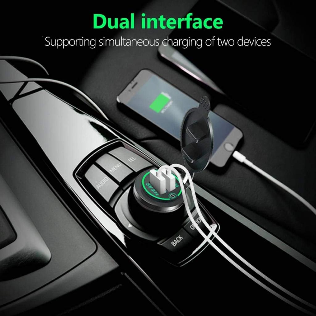 2Pcs Charger Car USB Socket 5V 4.2A Quick Charge with LED Display, Waterproof and Dustproof, 12V ~ 24V Vehicles Car Boat Motorcycle SUV Bus Truck Etc.