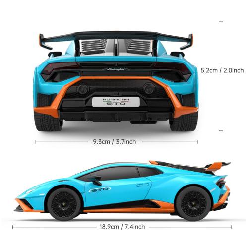 RASTAR 1/24 Lamborghini Huracan STO Radio Controlled Model Car, 2.4GHz, Blue
