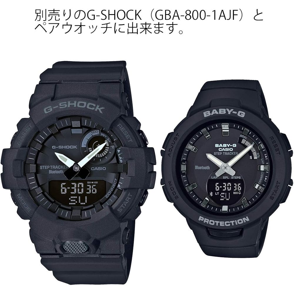 Casio Baby-G Sports Watch BSA-B100-1AJF Bluetooth Step Counter Women's Black