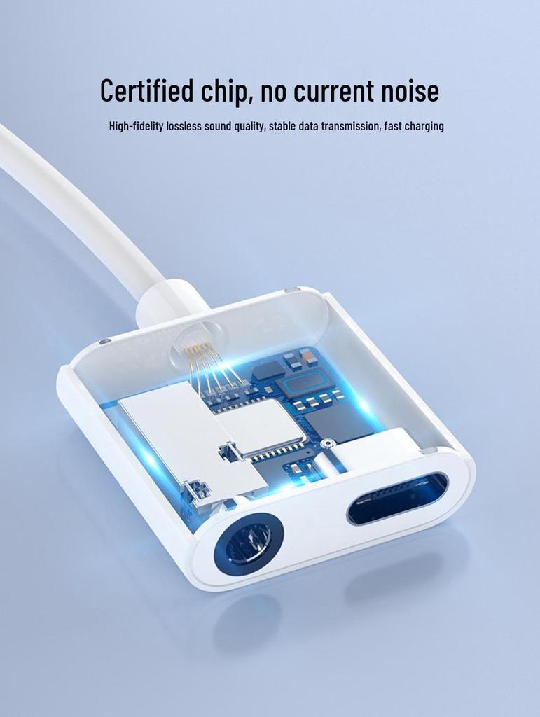 2-in-1 Dual Type-C to 3.5mm Adapter: Stream, Call, Listen & Charge