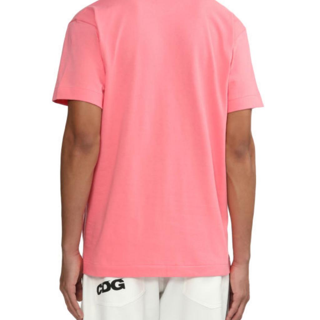 CDG Play T-Shirts Unisex Pink Crew Neck Moderate CPXTEAXT2740N