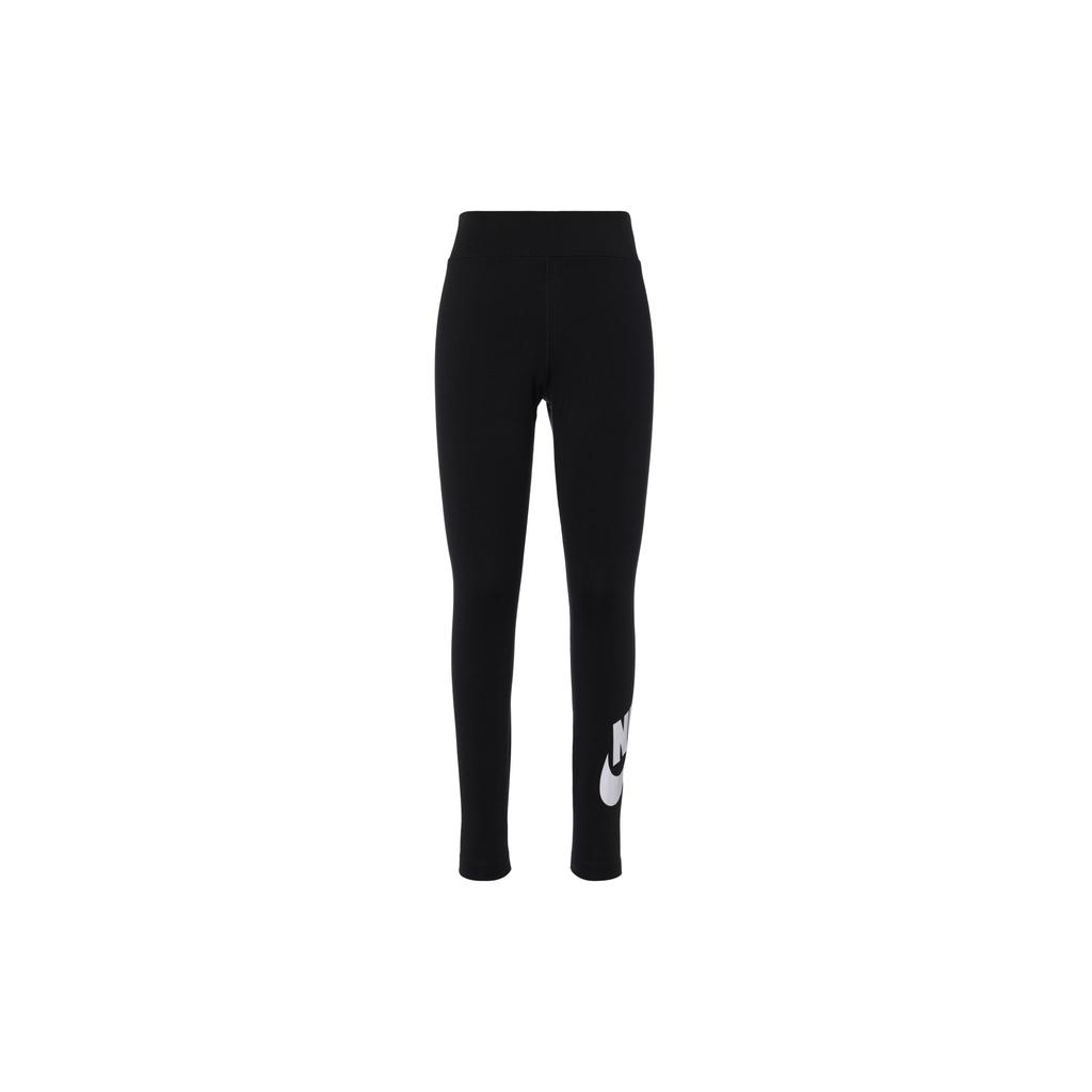 Nike Logo Letter Print Fitness Running Sports Knitted Butt-Lifting Leggings Women Leggings Black DB3904-010