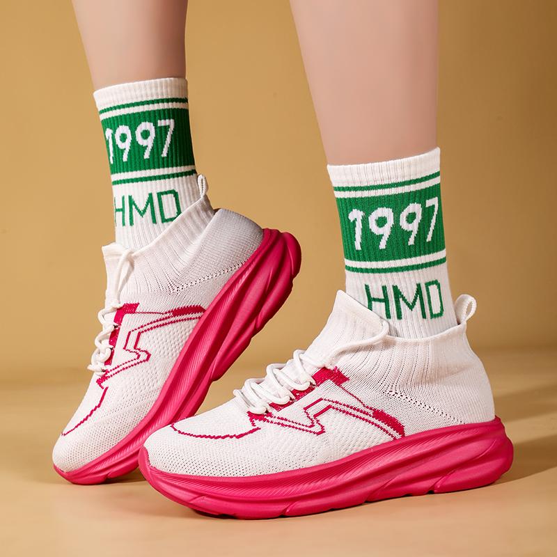 Pantofi Unisex Tricotați Bărbați / Femei Pantofi Sport de Timp Liber Ultralight Pantofi de Alergare 36-45