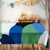 Abstract Geometric Rectangle Table Cloth for Table Decor Kitchen Dining Waterproof Reusable Tablecloth for Table Party Picnic