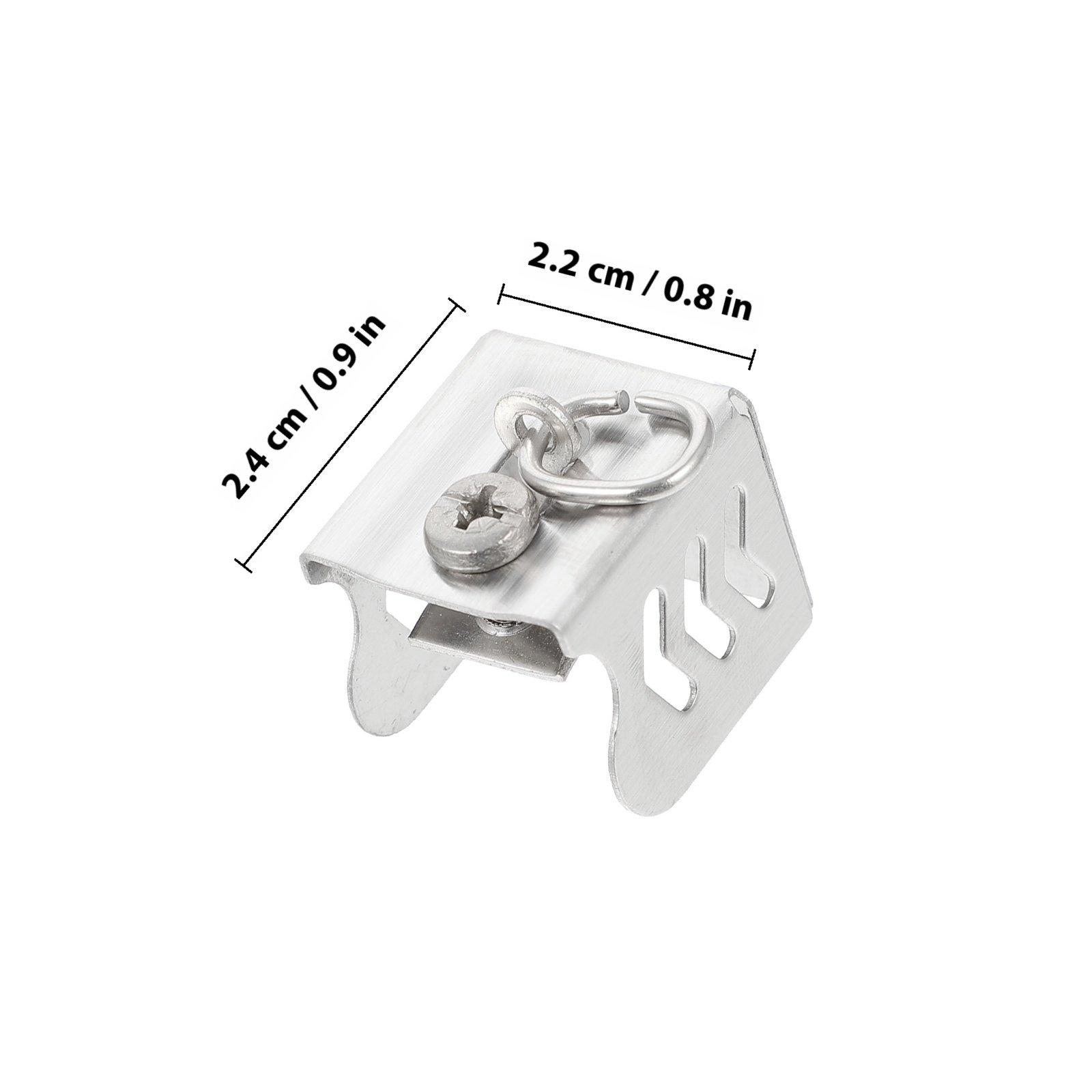 20Pcs Premium Stainless Steel Curtain Rod Rail Sealing Plugs End Caps Finials Easy Install Decorative Drapery Rod End Sealer