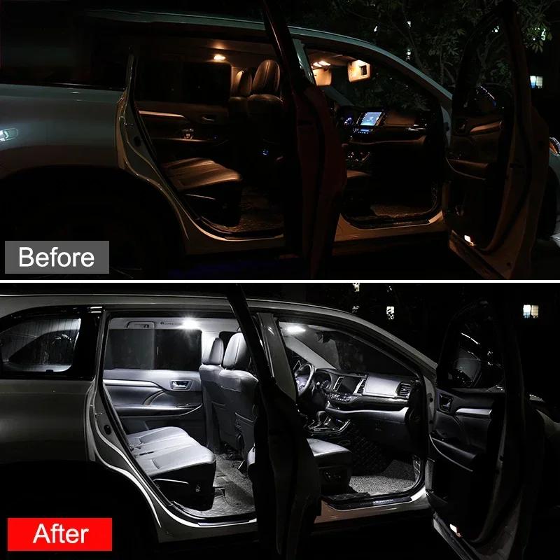 For Kia K5 Optima 2011~2014 2015 2016 2017 Car Interior Footwell Lights Vanity Mirror Dome Reading light Trunk Lamps Accessories