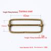 Stainless Steel Adjustable D-Ring Buckle - Copper Three-Speed Wire Pull Design