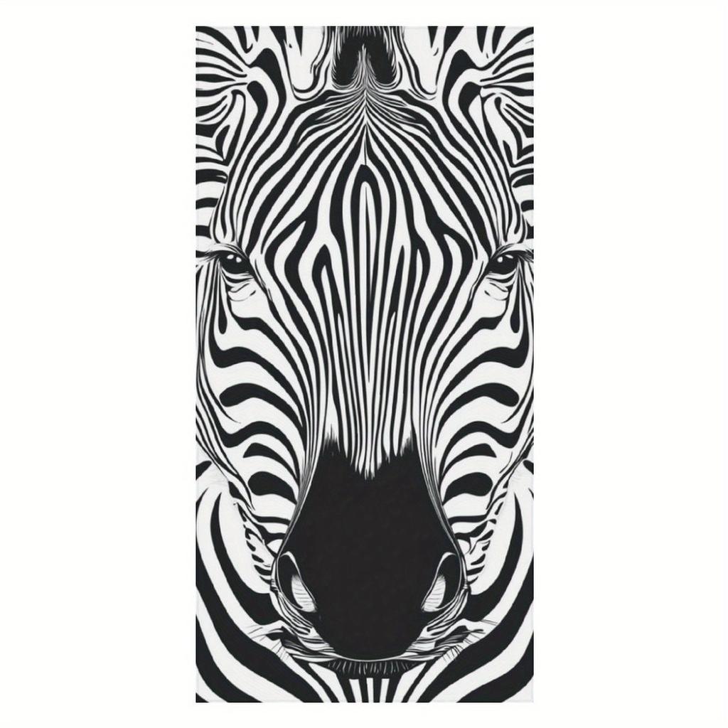 Zebra Pattern Art Designed Beach Towel Large Towel, Super Absorbent, Quick-Dry, Fashionable Decorative Beach Towel Bath Towel