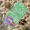 Anime Kawaii L-Lucky Star Cute Towel Soft Lightweight Anti-Sand Large Beach Towel Quick-Drying Bath Sports Family