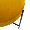 Cozy and Versatile "Arty" Atmosphera Velvet Stool - Ocher