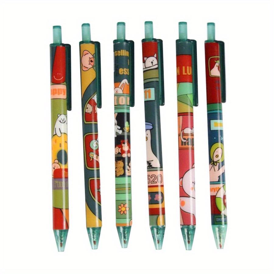 

30 Pcs Cartoon Happy Bus Retractable Pens Bullet Shaped Pen Core Playful Designs Back School Supplies Novelty Birthday Gifts for Teacher s Day 30 PCS
