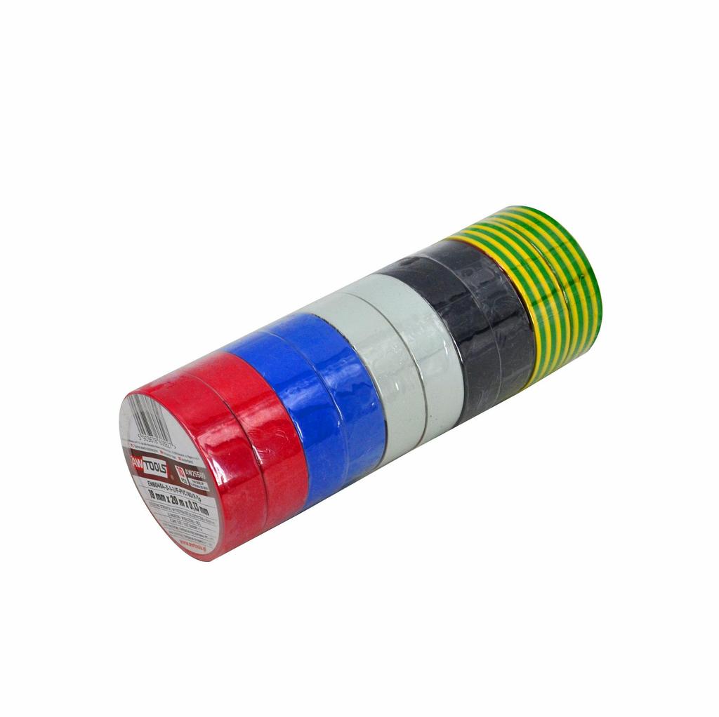 Awtools Taśma Izolacyjna 19Mm X 20M Mix 10Szt.