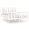 VidaXL Bed Frames White Solid Wood 140x190 Cm 3104109